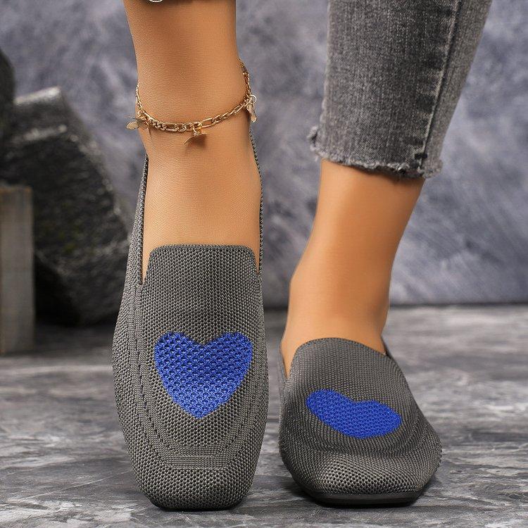 2024 Novo Estilo de Verão Elegante Confortável e Versátil Casual Bico Redondo e Resistente ao Desgaste Raso Sapatos Baixos