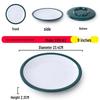 Nordic Round Melamine Shallow Plate for Buffets and Stir-Fry Dishes