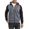 Men'S Zipper Jacket, Casual Retro Long Sleeved Cardigan Jacket