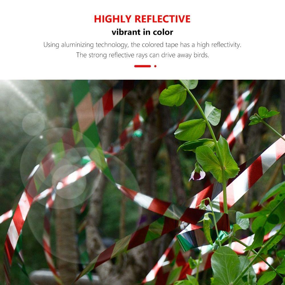 50M/100M/300M Doppelseitiges Reflektierendes Vogelschreckband Vogelscheucheband Kleintiere