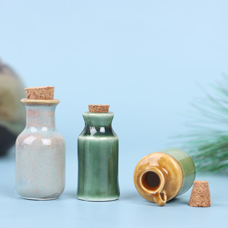 1:12 Dollhouse Miniature Ceramics Jar Seasoning Jar Kitchen Toy Home Decor