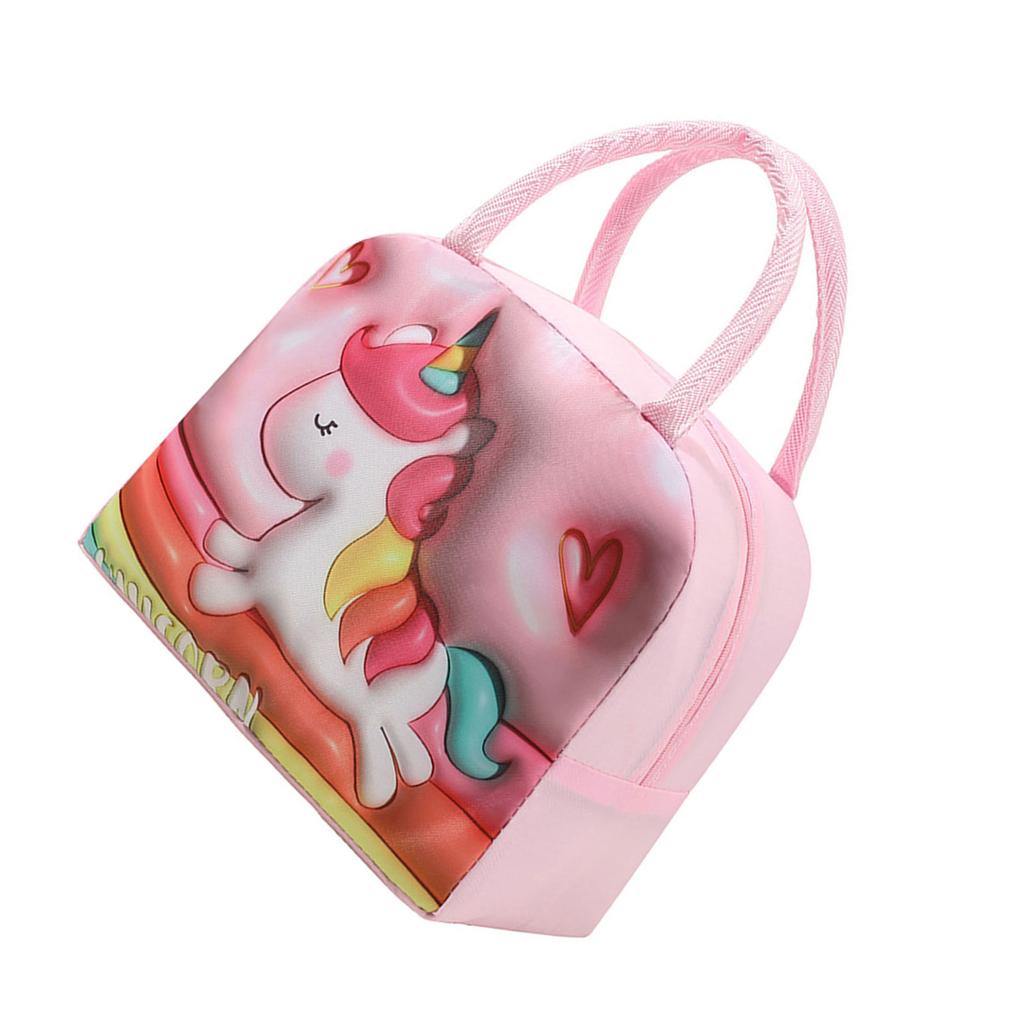 Cute Insulated Lunch Bag Snack Box Practical Cloth Lunch Tote Convenient School Lunches Crarrying Pouches for Kids