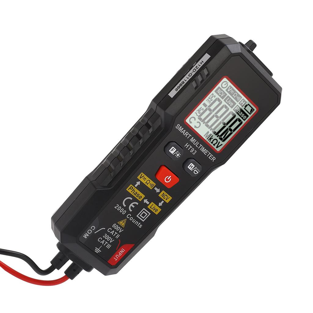 Digital Multimeter Voltage Tester 4000 Counts High Accuracy Phase Sequence Live Wire Automatic