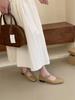 2025 New Slip-On Outdoor Casual Comfort Basic Shoes On Heel Retro Mary Jane Daily Loafers Mules Women Roman Low Heel Ballet Shoe