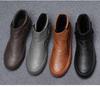 Men's 2026 Winter High-Top Casual Leather Shoes - Warm & Comfortable Korean Style Trendy Sneakers