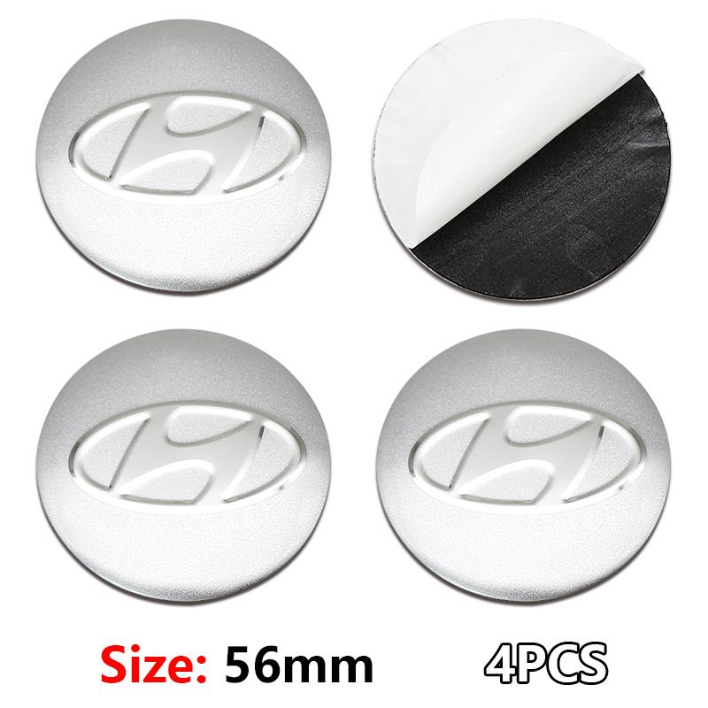 4 ks 56mm 60mm 65mm Středová krytka náboje kola auta Pro Hyundai Accent Elantra Veloster Getz Tucson i20 Krytky ráfku Samolepky Příslušenství