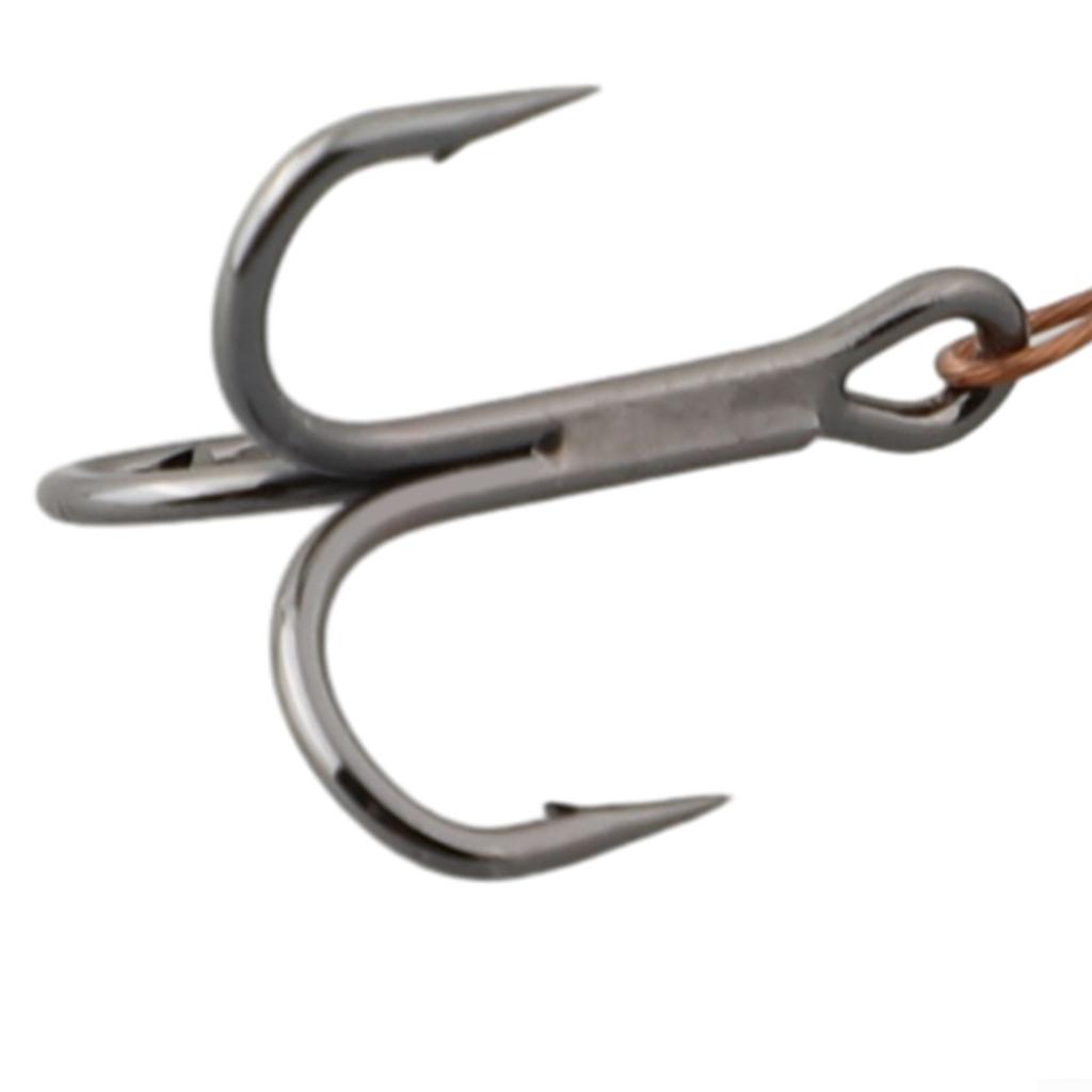 Przynęta do łowienia sandaczy z kotwicami ze stali nierdzewnej, 3 sztuki