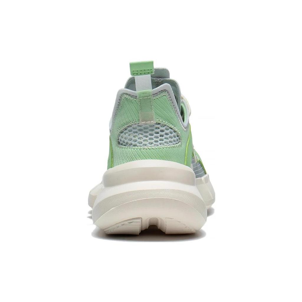 Li Ning Essence Enlightenment Slip Resistant Abrasion Resistant Low top Sports Casual Shoes Women's Green Gray ABCT050-2