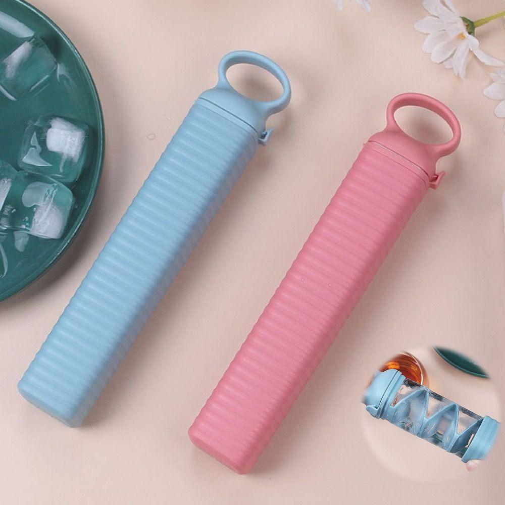 

Pull Type Ice Cube Mold Press Ice Cube Maker Durable Ice Box Household синий