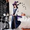 Halloween Costume Retro Court Style Witch Dress Long Dress Performance Medieval Art European Pastoral
