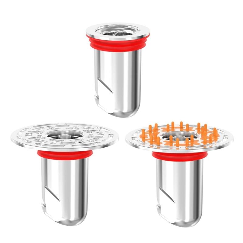Round Shower Floor Drain Cores AntiOdor Self Closing Floor Strainer Hair Catcher for Bathroom Kitchen Balcony Garage
