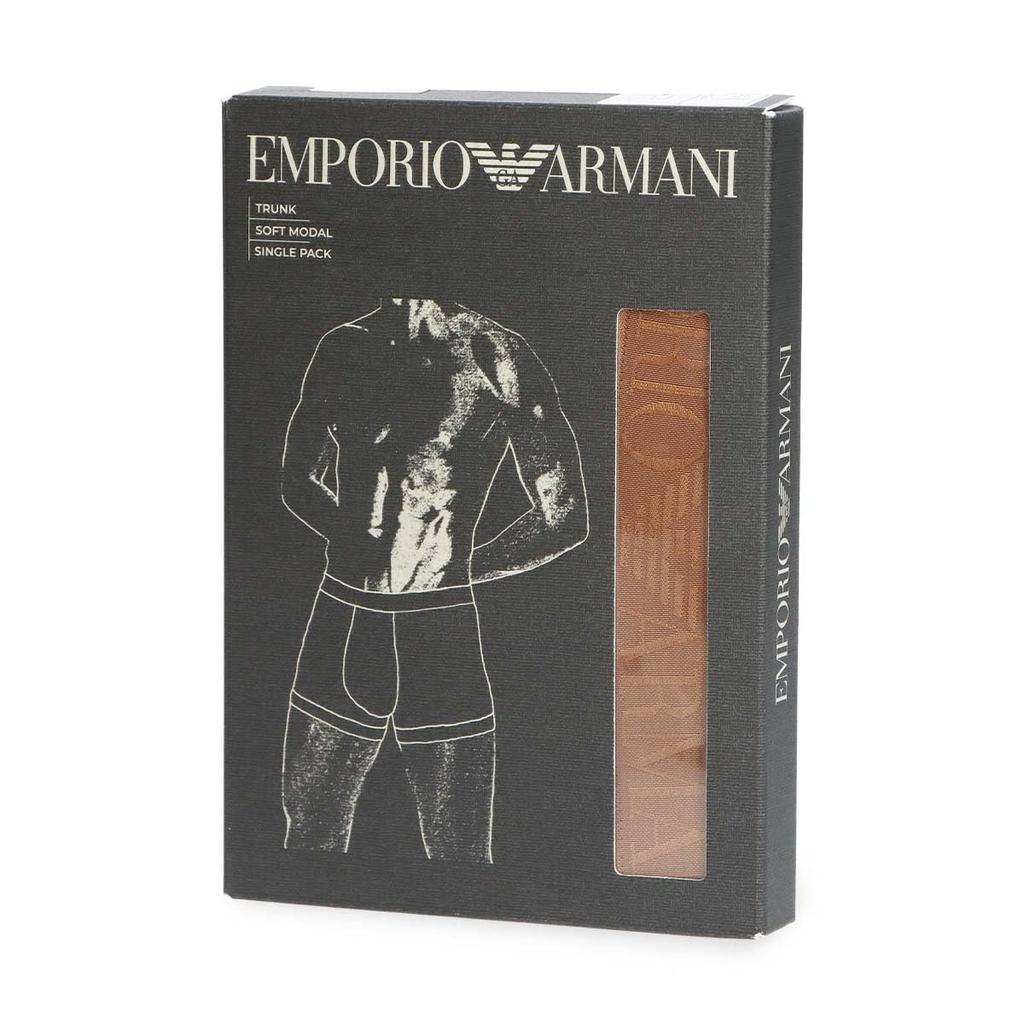 Emporio Armani SOFT MODAL TRUNK Soft Modal Boxer Briefs (S/M/L) Front Closure Men's Underwear (EU Sizes L, 98. Black) 54059881
