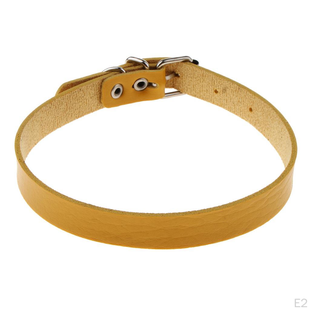 Collana Goth Punk in Pelle Choker Cintura