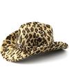 ebay woolen men and women couple western bib cowboy hat leopard print top hat
