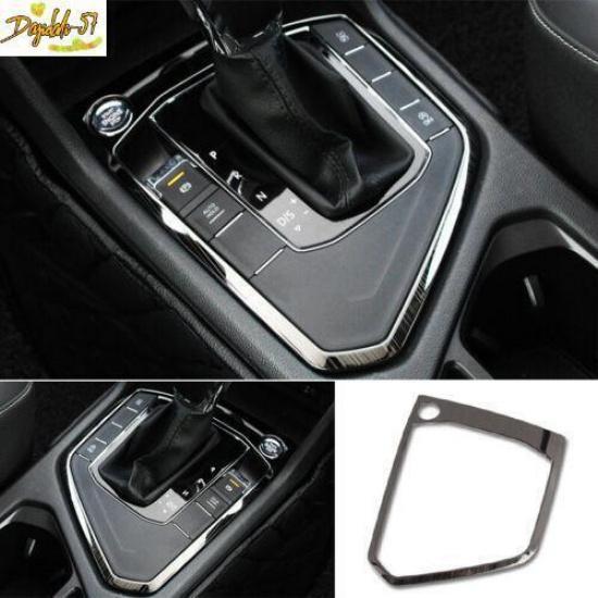 For Volkswagen Tiguan 2017-21 Console Gear Shift Black Steel Frame Cover Trim