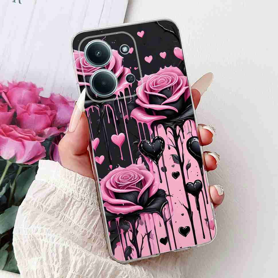 For Xiaomi Redmi 15C 4G 25078RA3EA Case New Butterfly Cute Cat Soft Silicone TPU Cover For Redmi 15C 15c 4G 6.9" Phone Casing