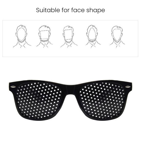 Correction Glasses Pinhole Design Unisex Correction Glasses for Vision Improvement Lightweight Comfort Frame Glasses for All-Day Wear