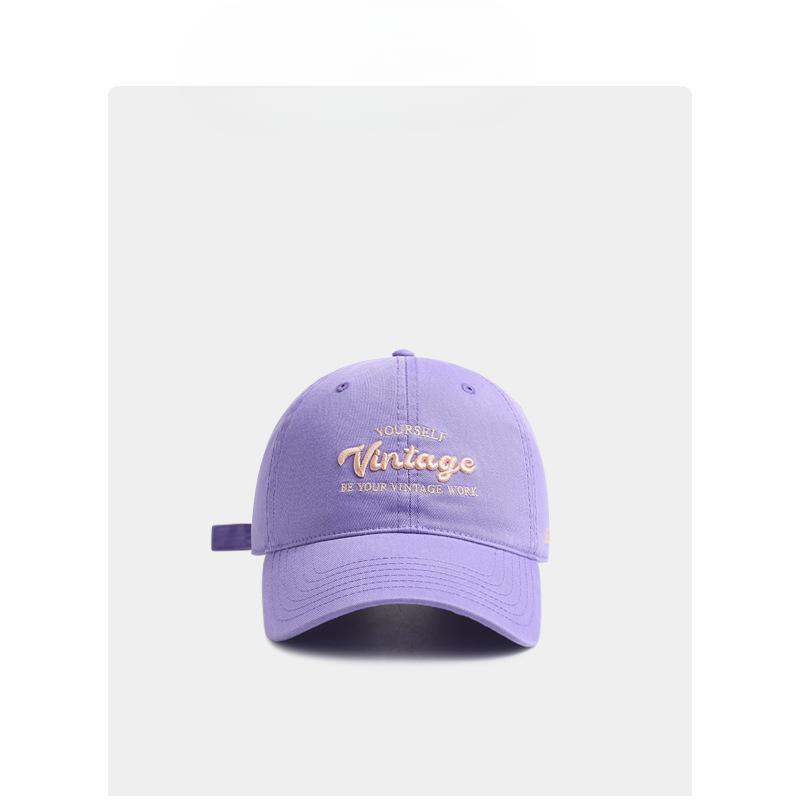 

Women s New Style of Soft Top Baseball Cap with Letter Embroidery Casual Versatile Trendy Brand Face Showing Small Baseball Cap for Men M（54-58cm）