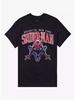 Marvel 2026 Stylisches Marvel SpiderMan Miles Brooklyn Comic Grafik Kurzarm Übergröße Freizeit T-Shirts für Herren