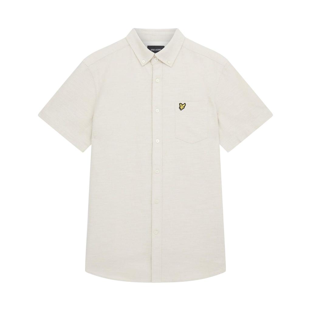 Lyle & Scott Mens Slub Short-Sleeved Shirt