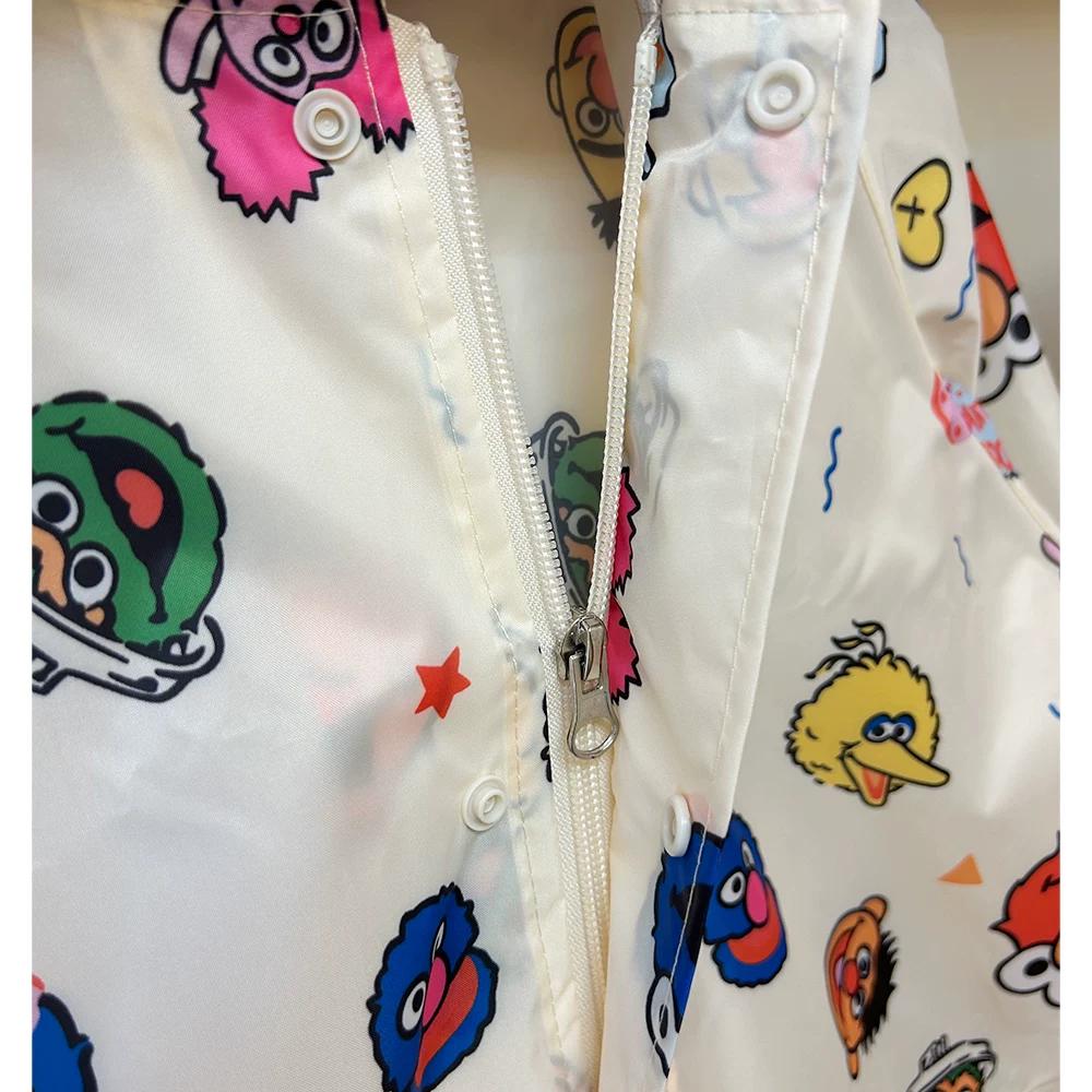 Japanese Fashion Lightweight Quick-Drying Breathable Kids Raincoat Rainproof Kindergarten Waterproof Poncho Primary School Student Schoolbag