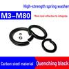 Blackened Spring Washer - Elastic Open Washer In Grades 8.8, Sizes M4 To M16