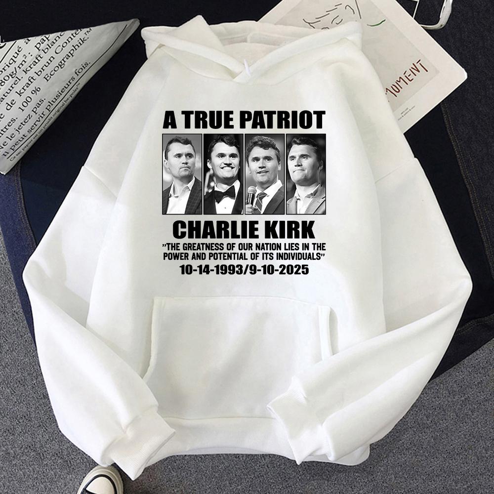 RIP Charlie Kirk Hoodie New Fashion Women Harajuku Aesthetic Graphic Hoodies Unisex Autumn Winter Casual Pullovers Sweatshirts