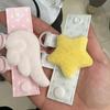 Y2K Cute Star Heart Bags Pendant Creative Angel Wings Keychain Display Buckle DIY Keyring Jewelry Accessory Girls Handmade Gifts