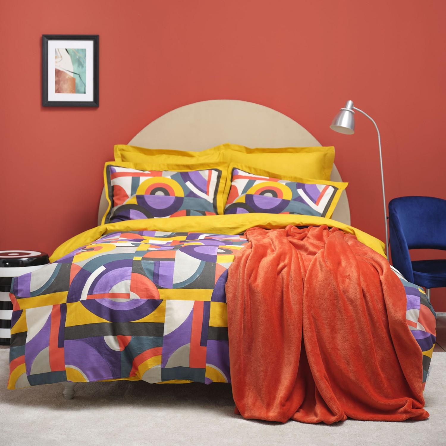 

Karaca Home Sorbet Red Double Welsoft Пододеяльник Комплект одеял