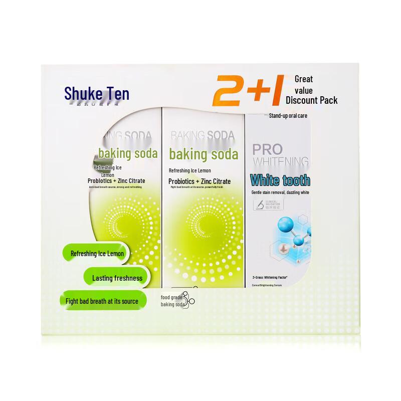 Shuke Baking Soda Whitening Toothpaste Value Pack