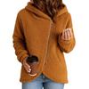 2026 Autumn Winter Women's Sherpa Hoodie, Oversized Zip Up Fleece Jacket with Plush Lining, Cozy Casual Streetwear Coat for Cold Weather