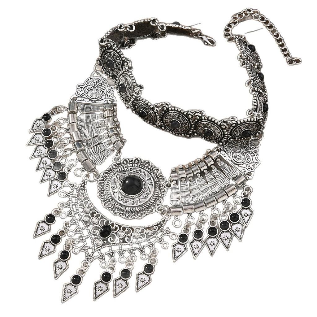 Bohemian Drop Dangle Necklace With Tassels For Women Spring 2026 Ethnic Style Jewelry
