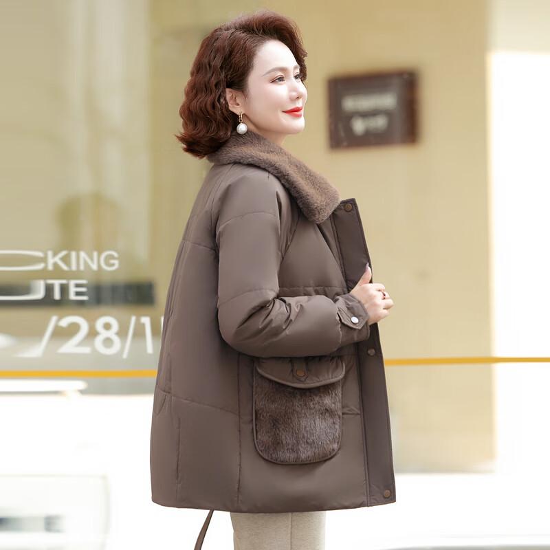 Hodo Women's Stylish Fleece-Lined Winter Padded Coat