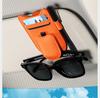 Magnetic Car Glasses Clip Sun Visor Sunglasses Holder Multifunctional PU Eyeglasses Hanger Portable Ticket Card Clip Auto Parts