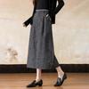 De Mana Elegant Petite Commuter Mid-Length Straight Skirt