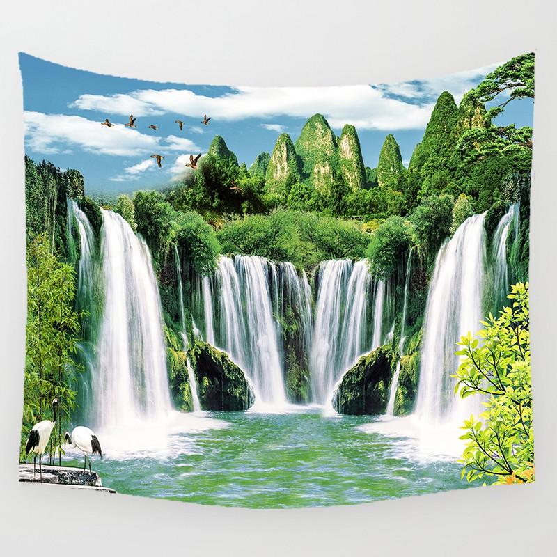 Beautiful Waterfall Wall Art Tapestry Rectangle Wall Hanging Tapestry Wall Decor Home Decor Tapestry