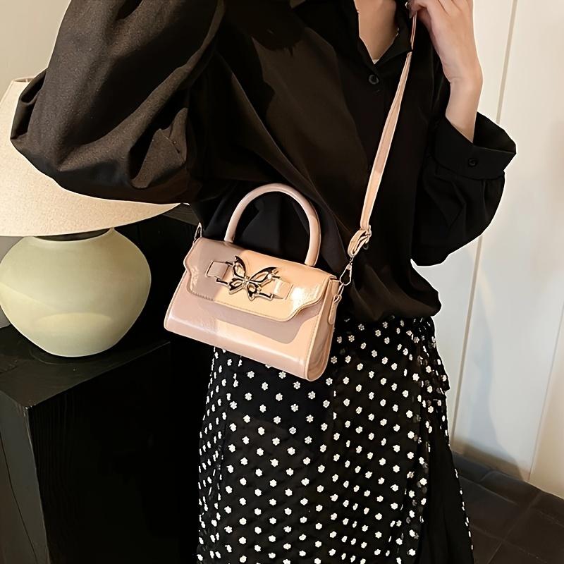 Fashionable Butterfly Handbag For Girls Trendy Single Shoulder Crossbody Bag Mini Square Bag