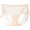 Ultra-thin Seamless Women's Silk Sport Yoga Briefs, Mid-Waist, Breathable, Butt-Lifting
