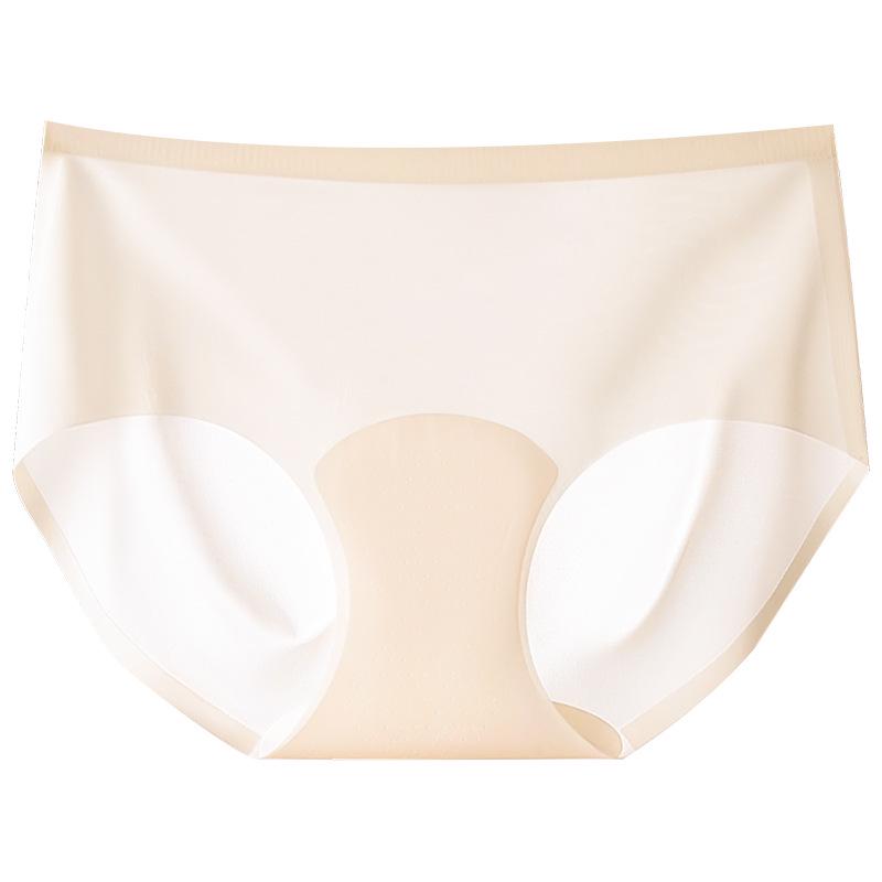 Ultra-thin Seamless Women's Silk Sport Yoga Briefs, Mid-Waist, Breathable, Butt-Lifting
