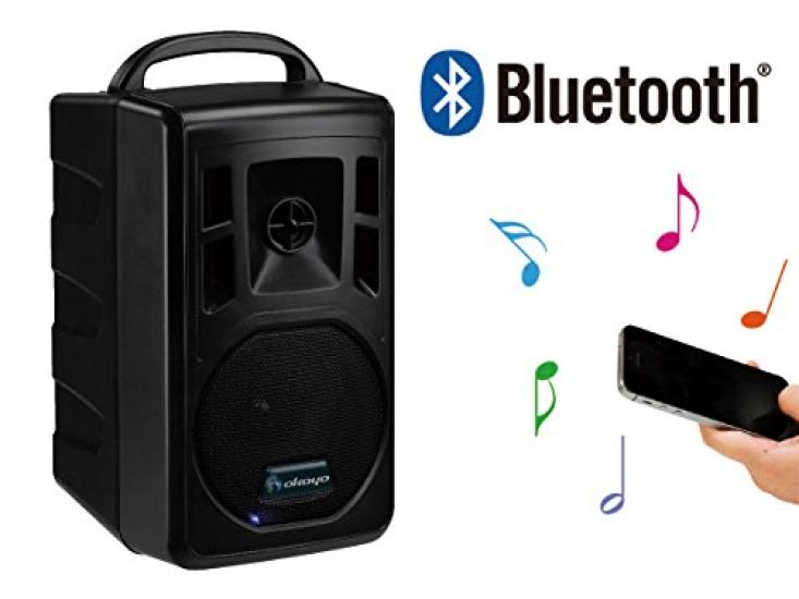 OKAYO 2.4GHz Digital Wireless Compact Speaker (Maximum 60W) (Built-in 2-wave wireless tuner, built-in lithium ion) [Can also be used for disaster