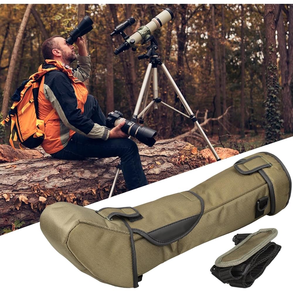 Telescope Case - Spotting Scope Storage Cover - Portable Telescope Storage Bag, Shock-Absorbing Telescope Accessory Bag, 100mm Aperture. Refer To Desc