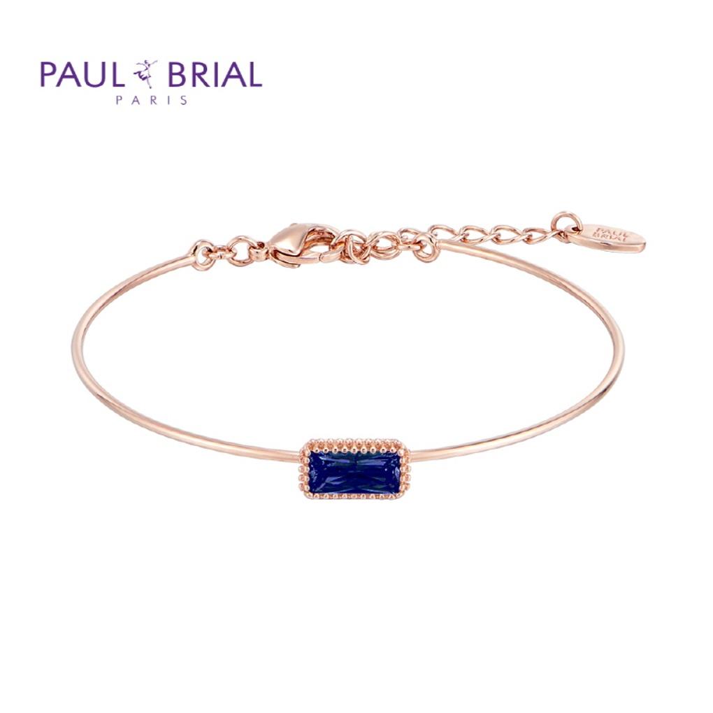 

PAULBRIAL [SILVER] PPSB001S (PG) September Sapphire Birthstone Baguette Bracelet