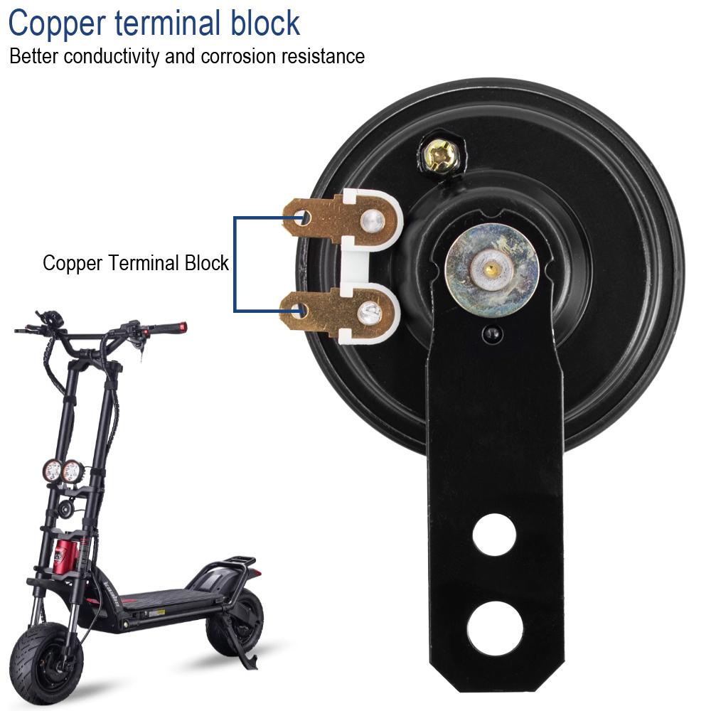Universal Electric Scooter Horn Speakers Electric Horn 48V/60V 0.2A 105db Waterproof Horn Speakers for Kaabo Wolf Warrior King