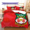 Wrexham Football Club LogoPattern Bedding,Quilt Set Quilt Cover Pillowcase Home Birthday Gift (1 * Duvet Cover + 2 * Pillowcase, Without Core)