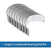 Connecting Rod Bearing Set No.12591093 for Chevrolet Equinox 2010-2017 Engine Rod Bearing Kit Metal Silver Tone 8 Pcs