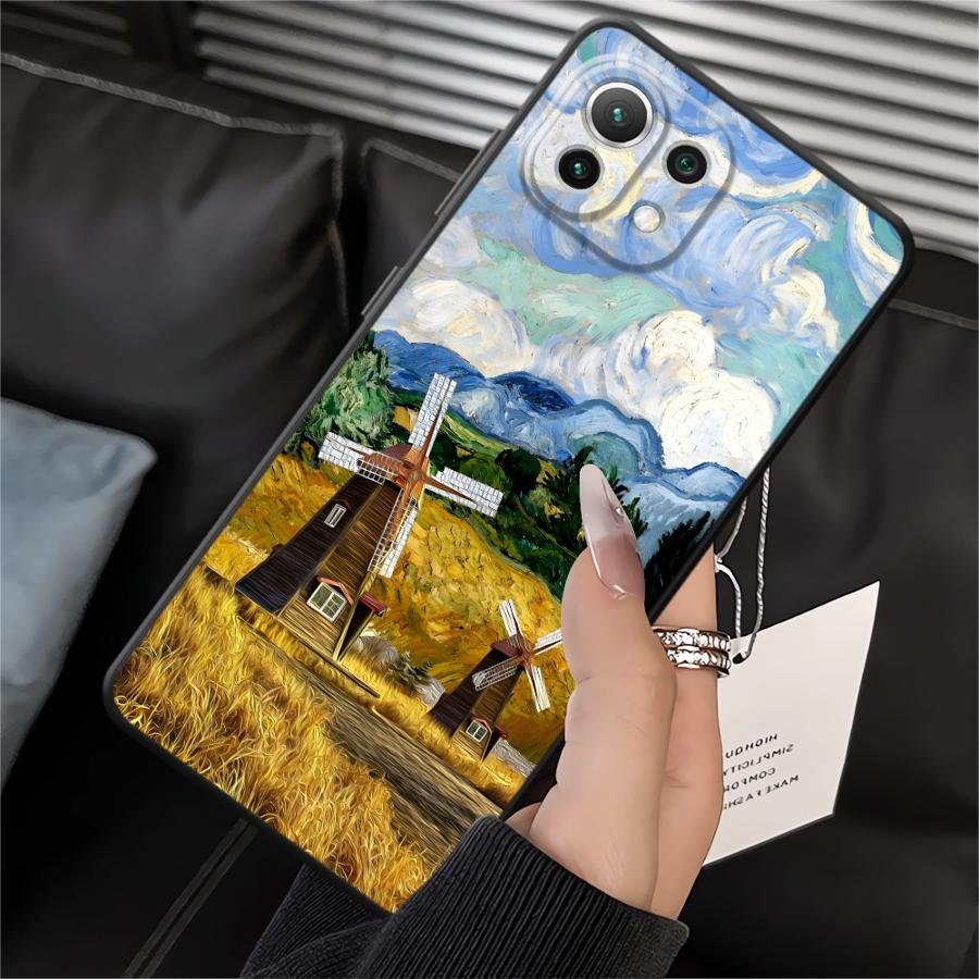 Funda Phone Cover Case for Xiaomi Mi 10T 11T 13 Lite 12X 11 12 14 12T Pro Creative Oil Painting Scenery