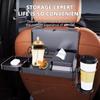Car Backseat Table Food Tray Organizer With Cup Holder Tissue Box Auto Headrest Table Auto Cup Holder Dinner Tray Car Interior
