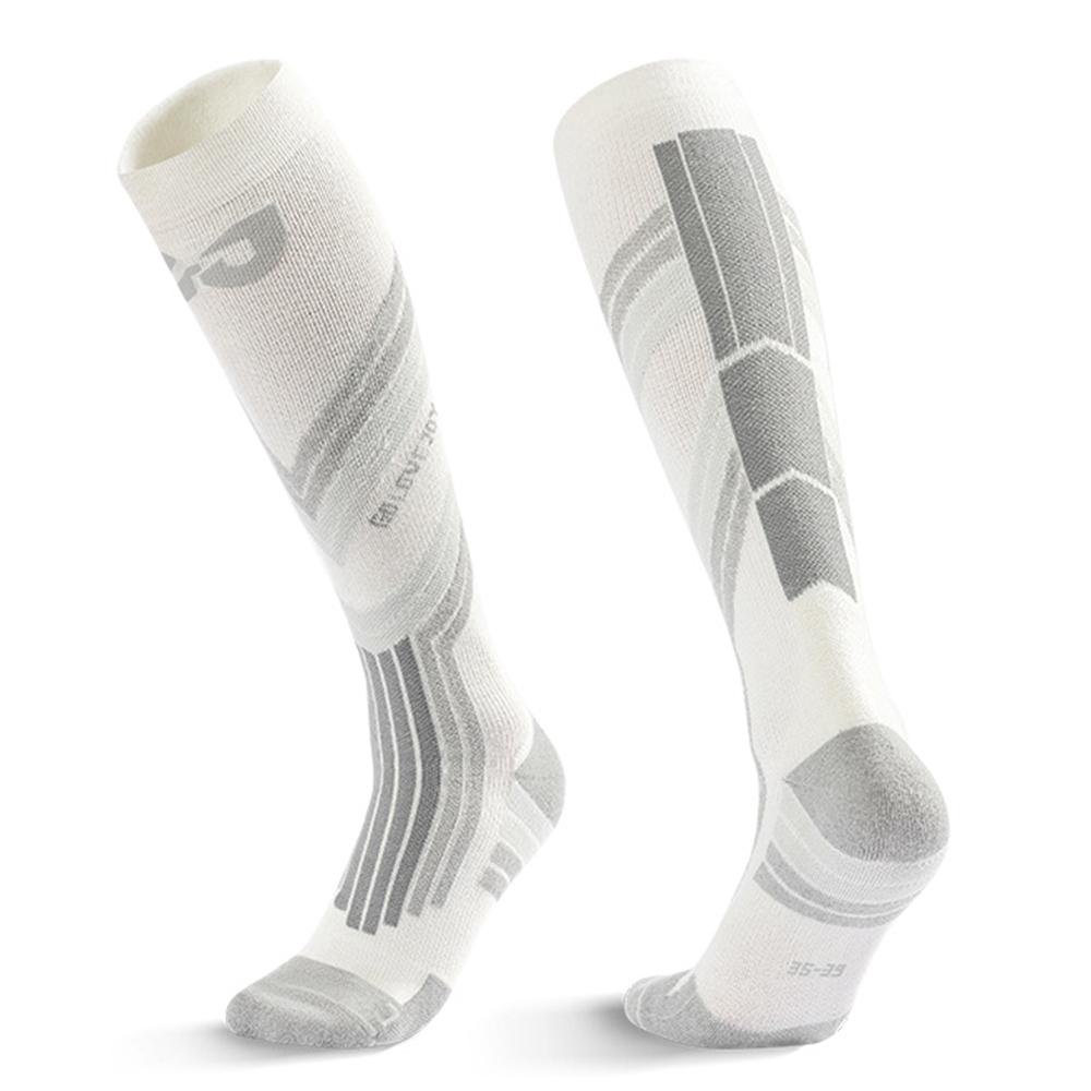 GOLOVEJOY DWZ10 Shock Absorption Autumn Winter Sports Socks High Tube Compression Ski Socks A