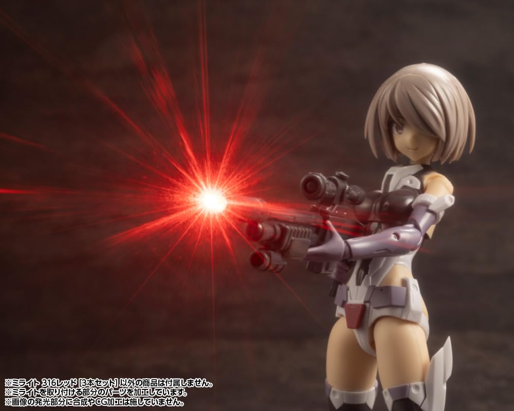 Kotobukiya Modelarskie Towary Wspierające Milight 316 Czerwony o Długości 16mm Model Plastikowy M.S.G [Zestaw 3] Około. Bez wagi