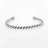HARANG HR 11B_Silver Twist Bangle Bracelet